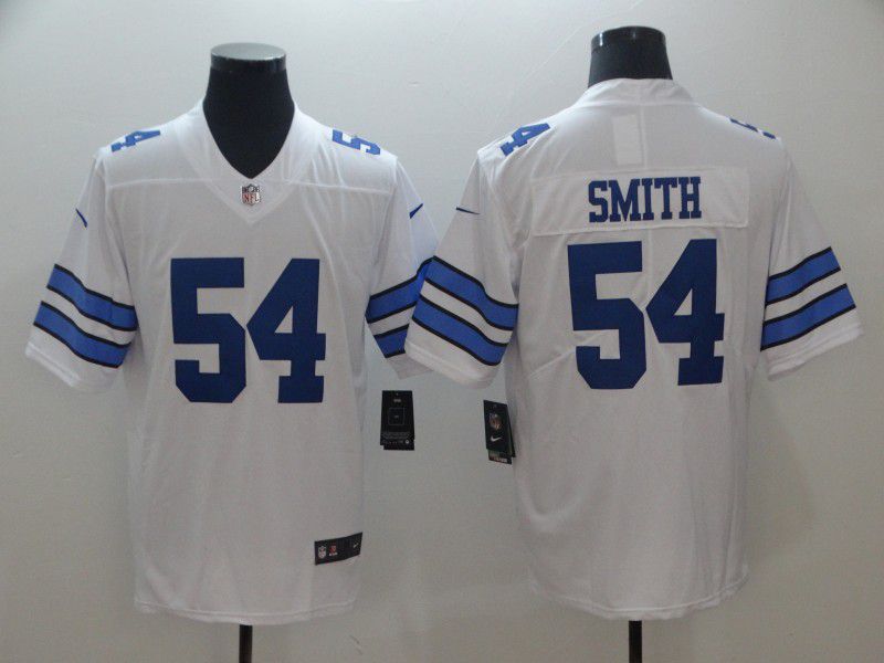 Men Dallas cowboys 54 Smith White Nike Vapor Untouchable Limited NFL Jerseys